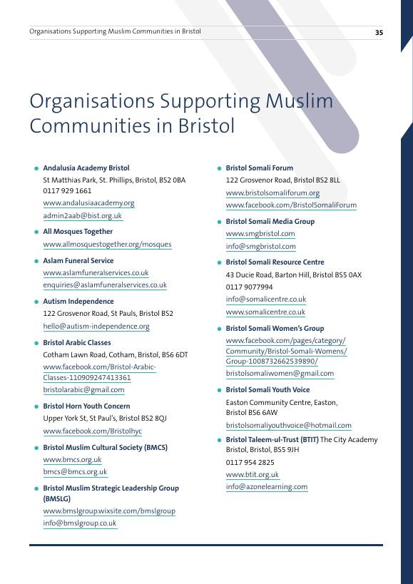 Organisations supporting Muslim communities