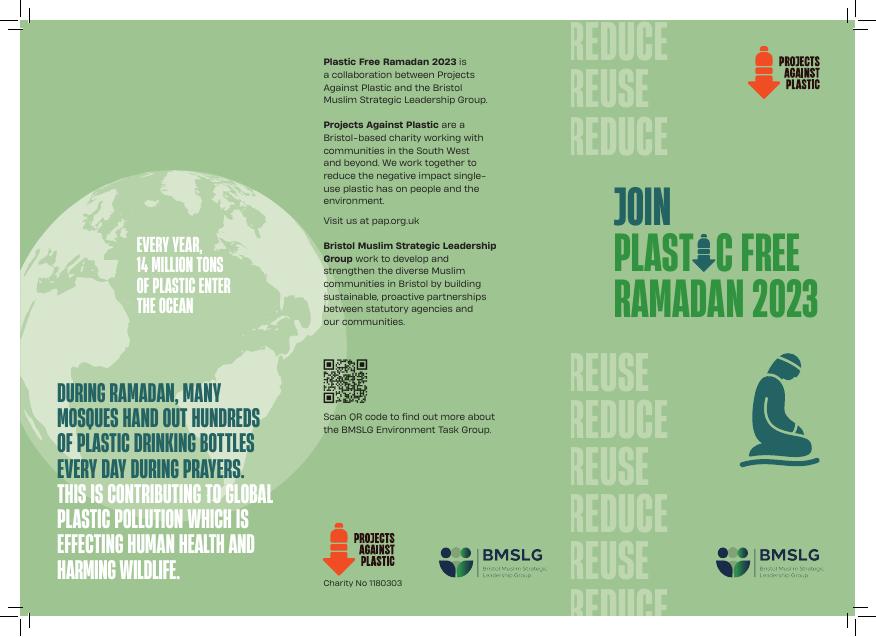 Plastic Free Ramadan leaflet