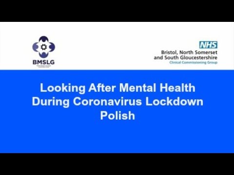 Looking After Mental Health During Lockdown, Polish